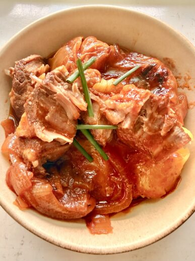 Braised Pork Collar Cabbage Potato